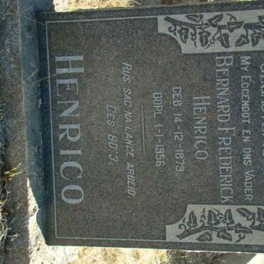 HENRICO Bernard Frederick 1879-1956