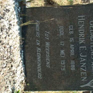 JANZEN Hendrik E. 1888-1979