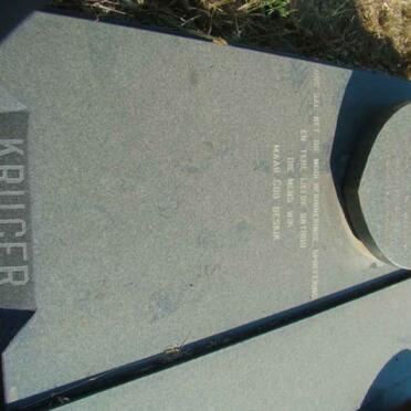 KRUGER Willem Jacobus 1936-1990