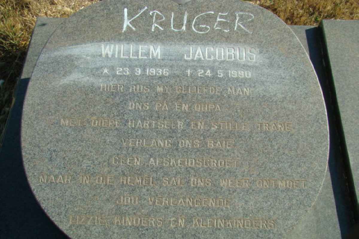 KRUGER Willem Jacobus 1936-1990