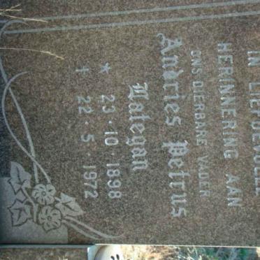 LATEGAN Andries Petrus 1898-1972