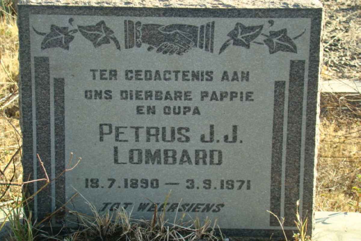 LOMBARD Petrus J.J. 1890-1971