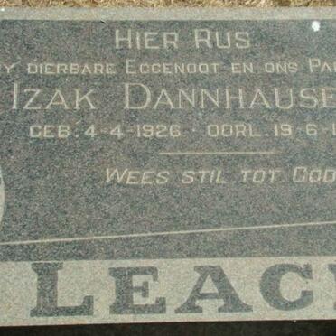 LEACH Izak Dannhauser 1926-1964
