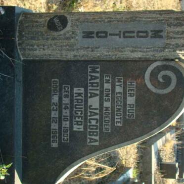 MOUTON Maria Jacoba nee KRUGER 1903-1966