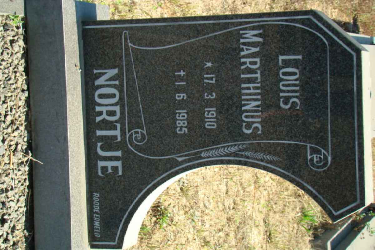 NORTJE Louis Marthinus 1910-1985
