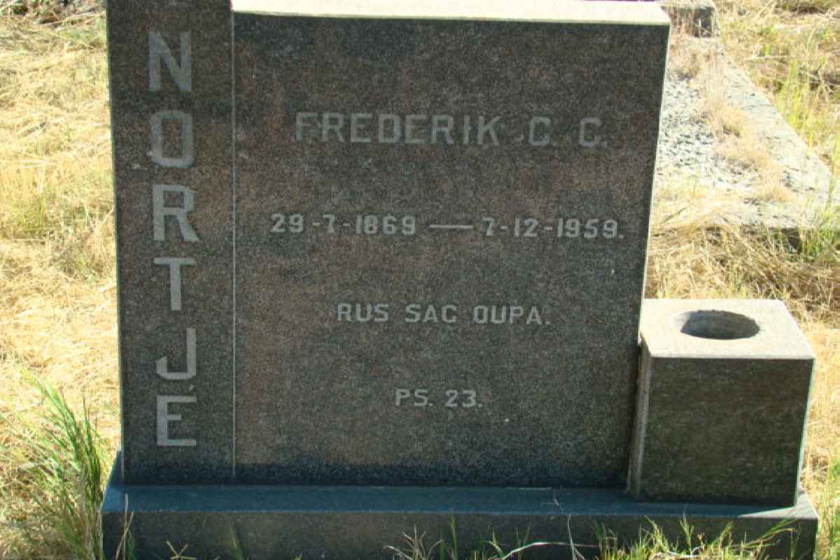 NORTJE Frederik C.C. 1869-1959