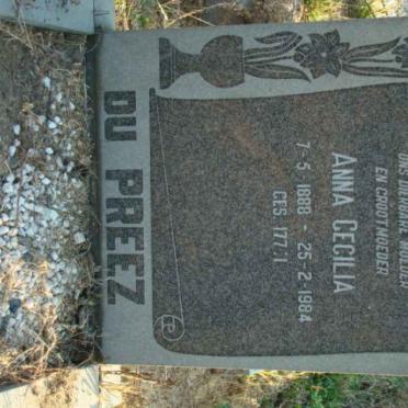 PREEZ Anna Cecilia, du 1888-1984