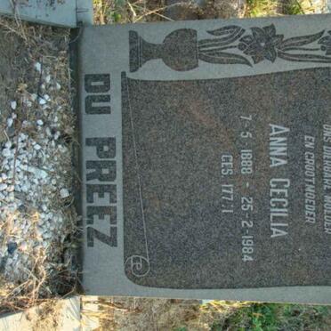 PREEZ Anna Cecilia, du 1888-1984