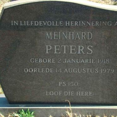 PETERS Meinhard 1918-1979