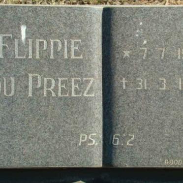 PREEZ Flippie, du 1917-1983