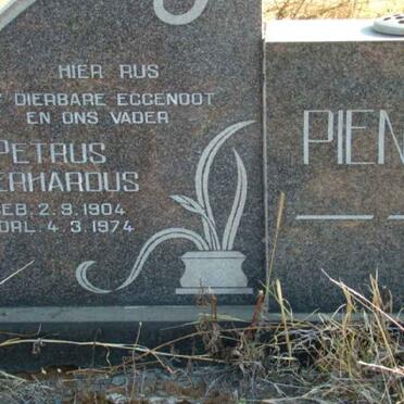 PIENAAR Petrus Gerhardus 1904-1974