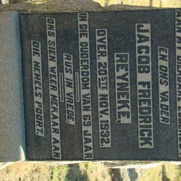 REYNEKE Jacob Fredrick -1932