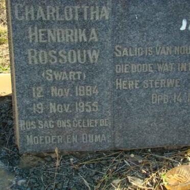 ROSSOUW Charlottha Hendrika nee SWART 1884-1955