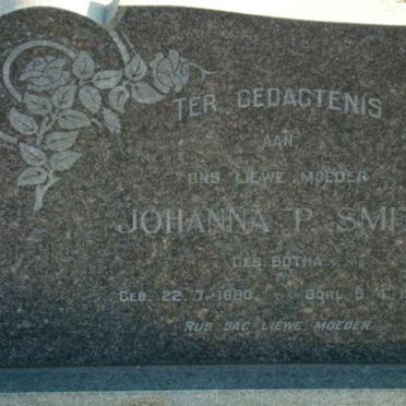 SMITH Johanna P. nee BOTHA 1880-1968