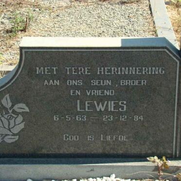 SCHOEMAN Lewies 1963-1984