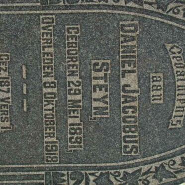 STEYN Daniel Jacobus 1891-1918