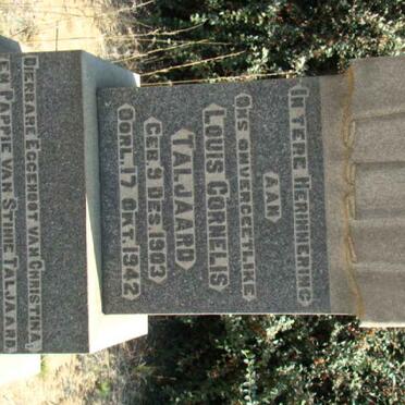 TALJAARD Louis Cornelis 1903-1942