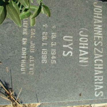 UYS Johannes Zacharias 1945-1996
