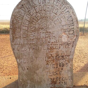 SMIT Magrieta J. nee VAN DER MERWE 1858-1935