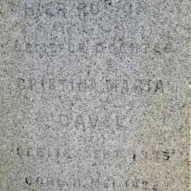 DAVEL Christina Maria 19?3-1928