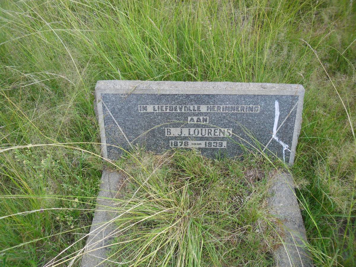 LOURENS B.J. 1876-1939