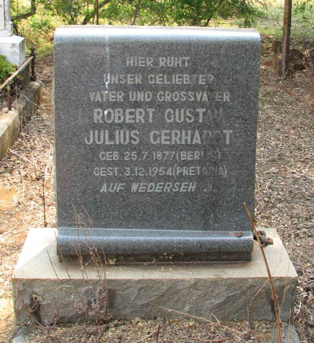 GERHARDT Robert Gustav Julius 1877-1954