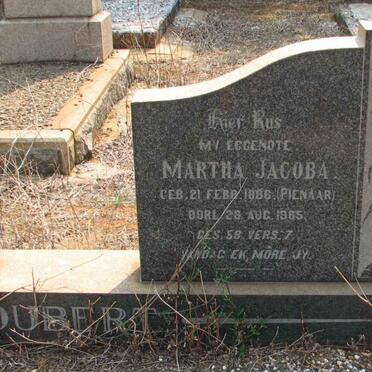 JOUBERT Martha Jacoba nee PIENAAR 1886-1965
