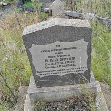 SPIES H.A.J. 1867-1946