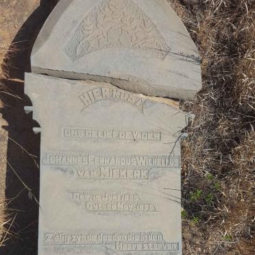 NIEKERK Johannes Gerhardus Wilhelmus, van 1835-1888