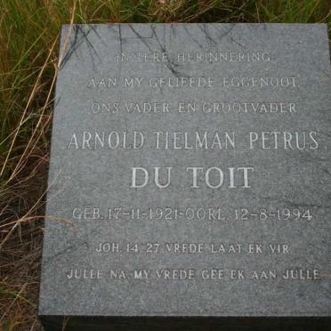 TOIT Arnold Tielman Petrus, du 1921-1994