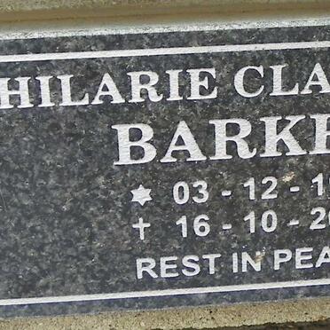 BARKER Hilarie Claudeen 1938-2004