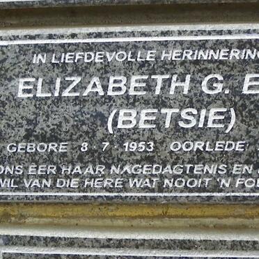 ELLIS Elizabeth G. 1953-1997