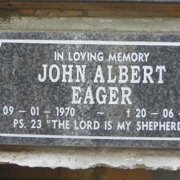 EAGER John Albert 1970-2008