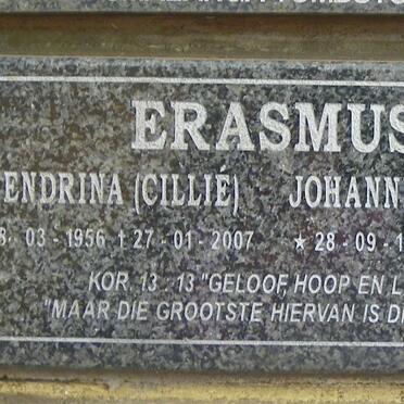 ERASMUS Johannes Philippus 1955- &amp; Hendrina 1956-2007