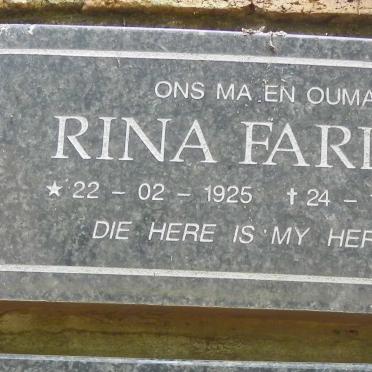 FARLEY Rina 1925-2001