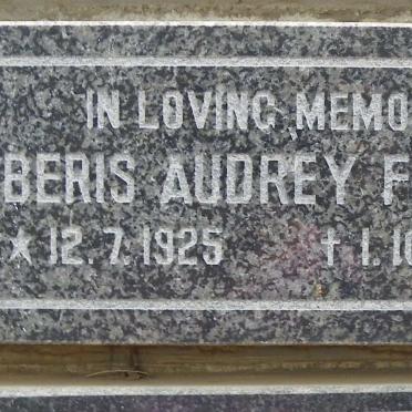 FOURIE Beris Audrey 1925-1992