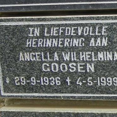 GOOSEN Angella Wilhelmina 1936-1999