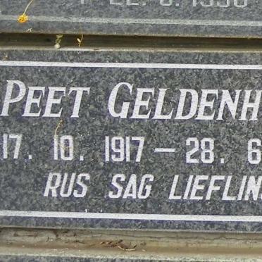 GELDENHUYS Peet 1917-1991