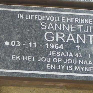 GRANT Sannetjie 1964-