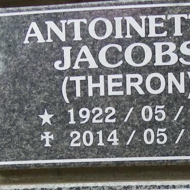 JACOBS Antoinetta nee THERON 1922-2014