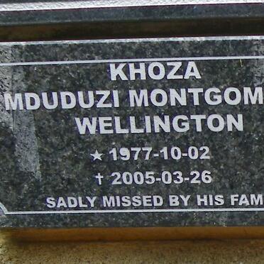 KHOZA Mduduzi Montgomery Wellington 1977-2005