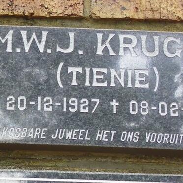 KRUGER M.W.J. 1927-2002