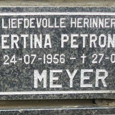 MEYER Gertina Petronella 1956-2001
