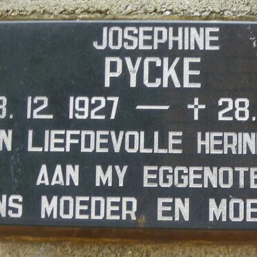PYCKE Josephine 1927-2001
