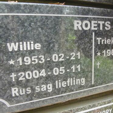 ROETS Willie 1953-2004 &amp; Trieks 1960-