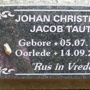TAUTE Johan Christiaan Jacob 1927-2013