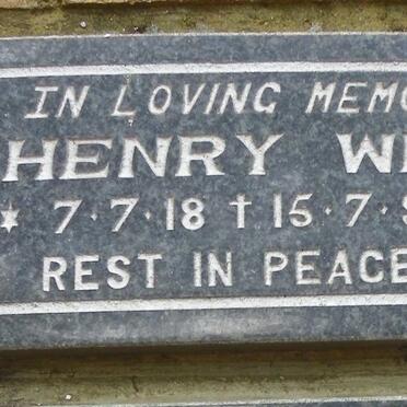 WHITE Henry 1918-1998