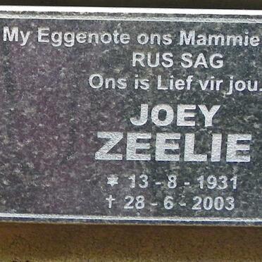 ZEELIE Joey 1931-2003