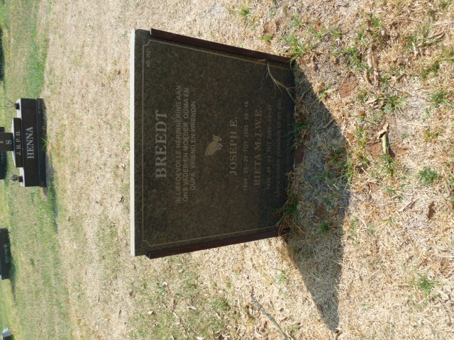 BREEDT Joseph E. 1934-200? & M.I.W.E. 193?-20??