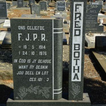 BOTHA F.J.P.R. 1914-1976